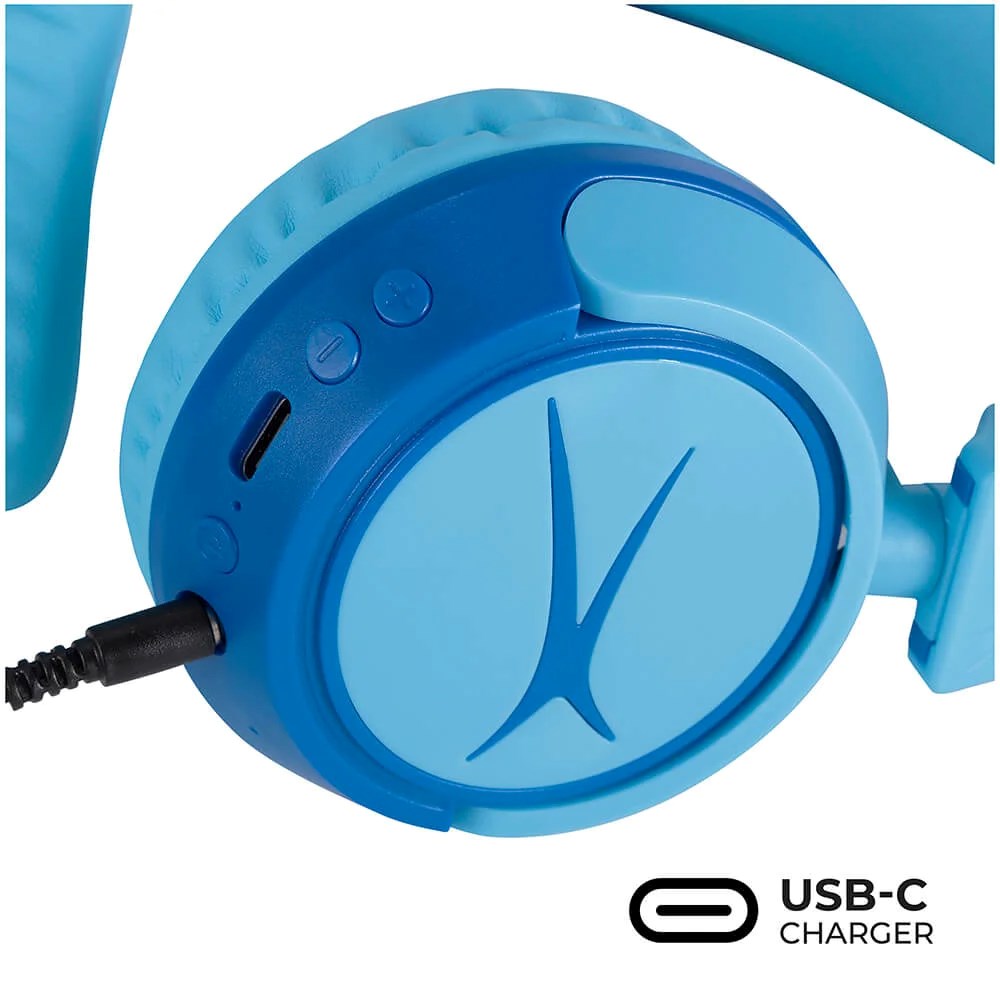 Altec Lansing 2-in-1 Headset for Kids with / without Cable - On-Ear Design - Blue