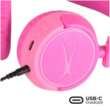 Altec Lansing 2-in-1 Headset for Kids with / without Cable - On-Ear Design - Pink