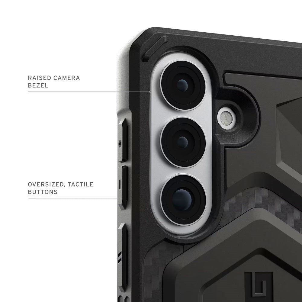 Samsung Galaxy S26+ (Plus) UAG Monarch Pro Carbon Hybrid Case – MagSafe Compatible – Black