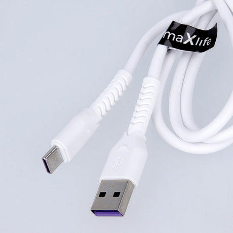 Maxlife USB-A to Lightning Cable 1 Meter - White