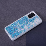 Samsung Galaxy A34 (5G) Transparent Glitter Case - Blue