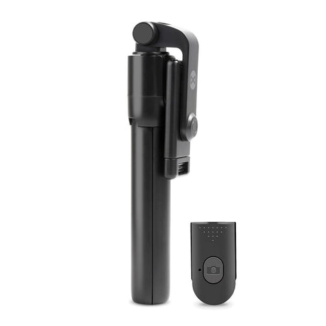 Selfie Stick w. Wireless Button Shutter & Tripod - Black