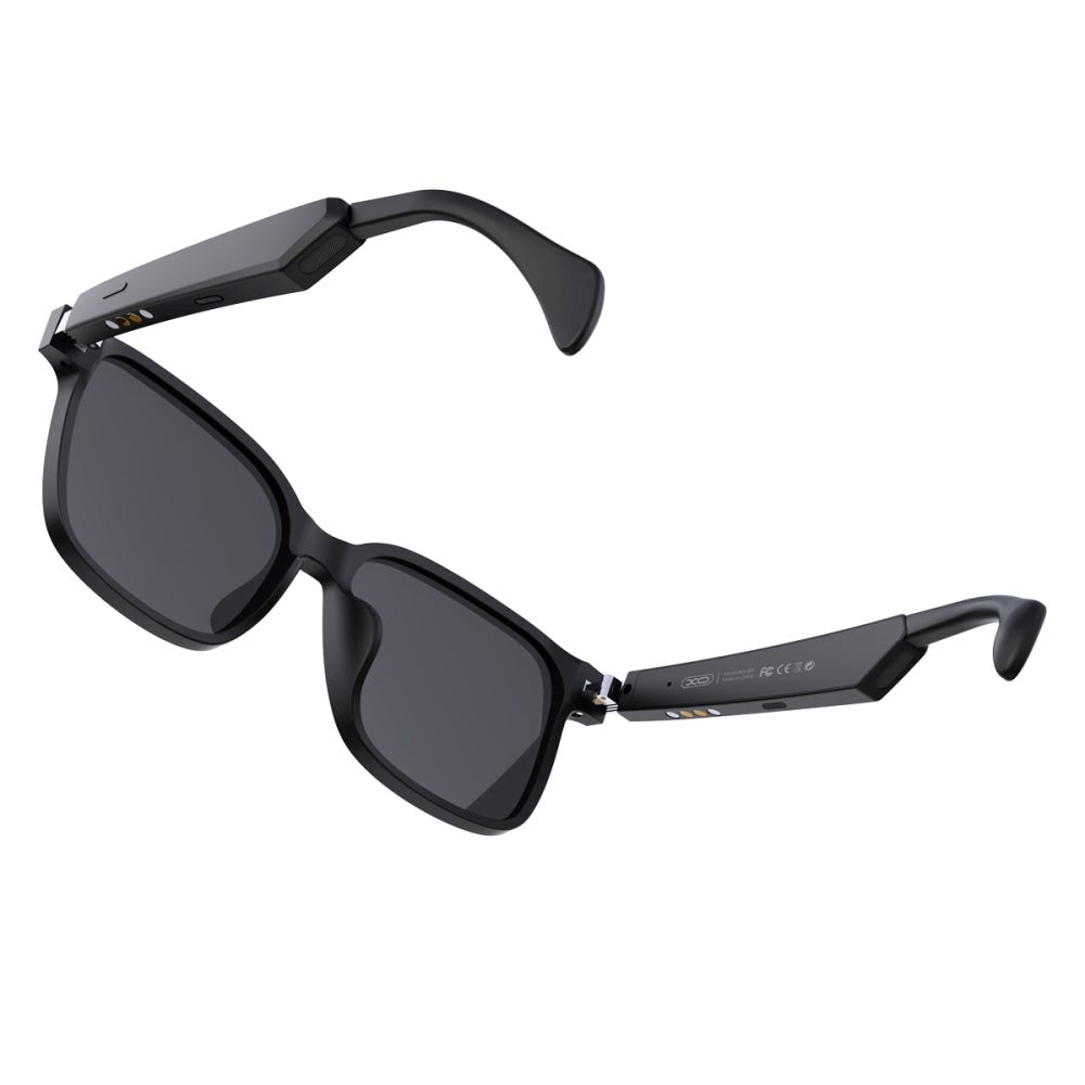 XO E5 Bluetooth Sunglasses UV400 Nylon w. Speaker & Microphone - Black