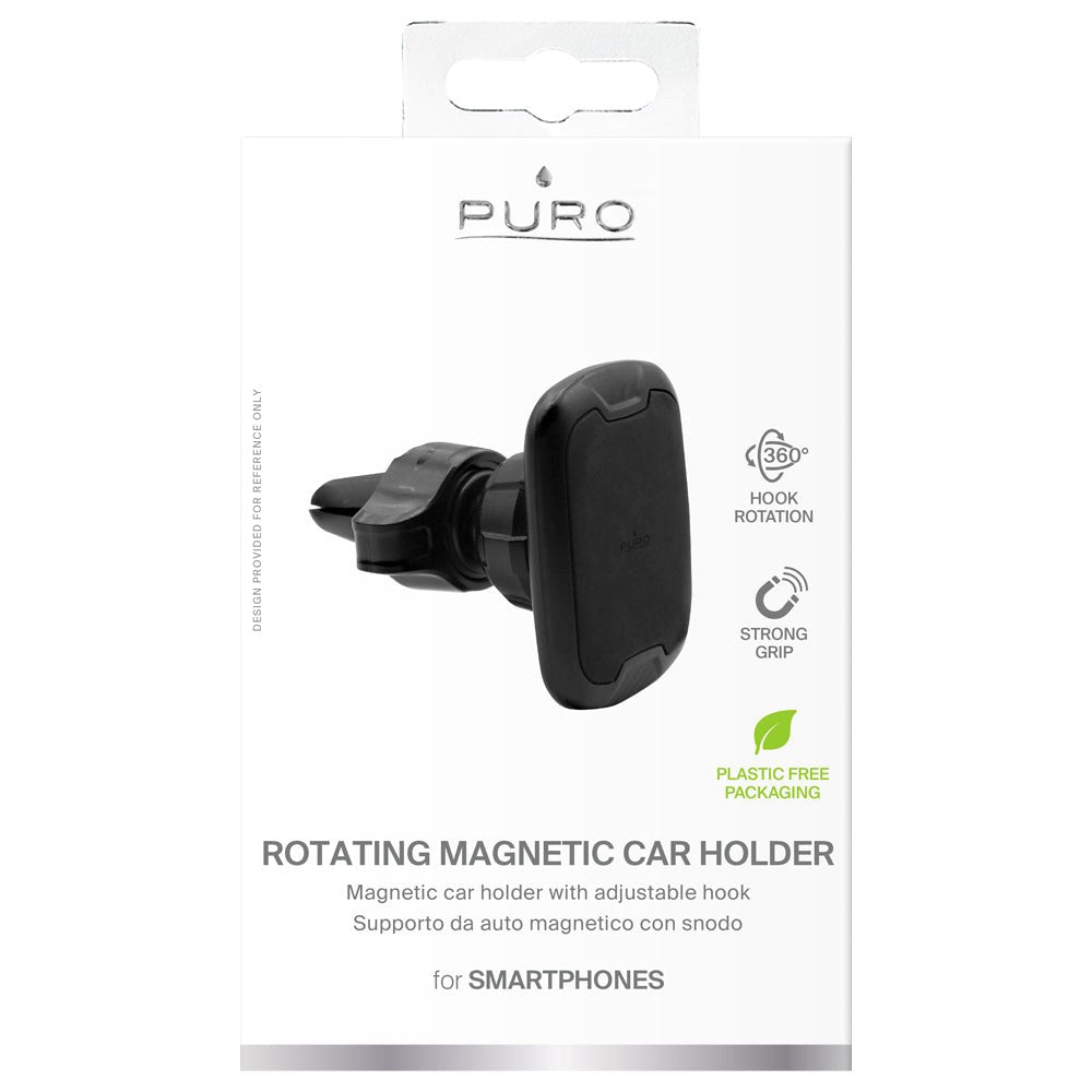 Puro Rotate Magnet Universal Phone Holder - Black