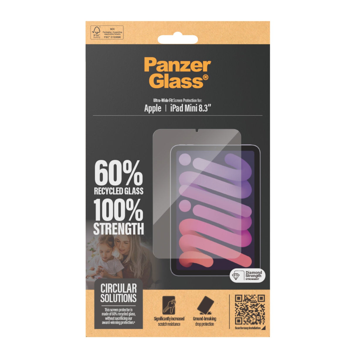 PanzerGlass Screen Protector for iPad Mini 2024 – Ultra Wide Fit