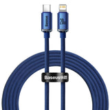 Baseus Crystal Shine Cable USB-C to Lightning PD 20W - 2m - Blue