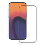 iPhone 18 Pro Max / 17 Pro Max / 16 Pro Max X2O Full Screen Tempered Glass Screen Protector - Transparent / Black Edge