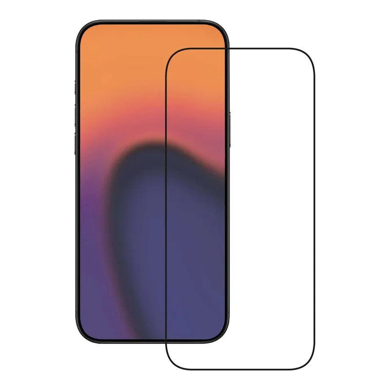 iPhone 18 Pro / 17 Pro / 16 Pro X2O Full Screen Tempered Glass Screen Protector - Transparent / Black Edge