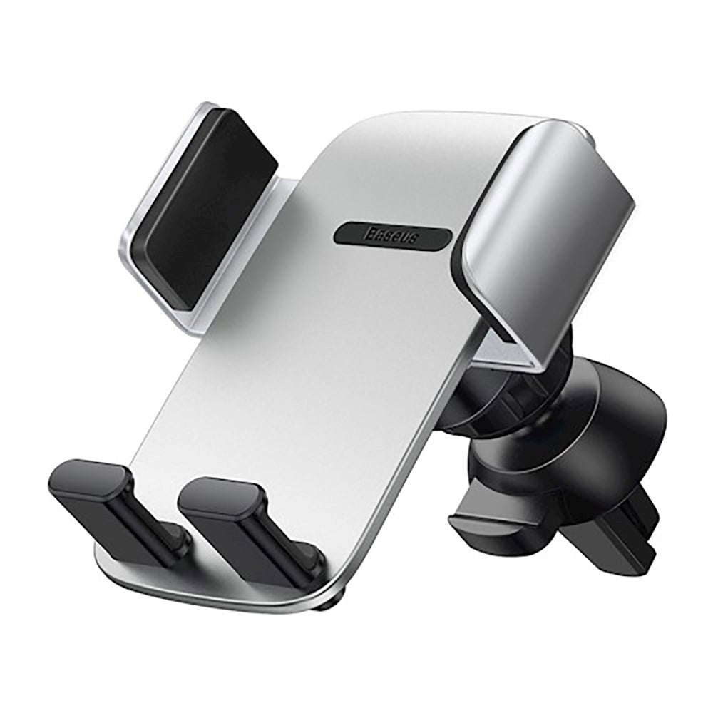 Baseus Vent Mount - Car Phone Holder - Max Phone: 68 - 85mm - Silver