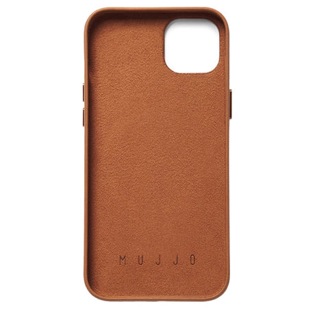 Mujjo iPhone 14 Plus Leather Wallet Case - Brown