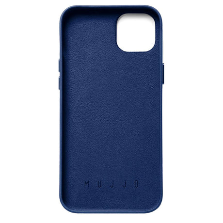 Mujjo iPhone 14 Plus Leather Wallet Case - Blue