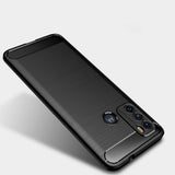 Motorola Moto G60 Tech-Protect Flexible Plastic Carbon Case - Black