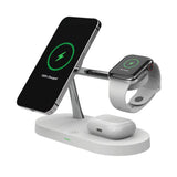 Tech-Protect A14 3-in-1 Wireless Charger 15W w. Built-in LED Lamp - White