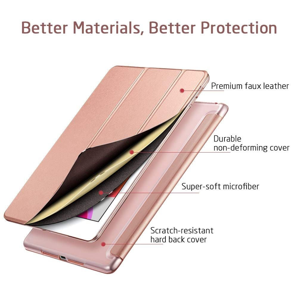 iPad 10.2" (2021 / 2020 / 2019) ESR Tri-fold Yippee Series Slim Case - Rose Gold