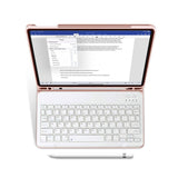 iPad 10.9" (2024/2022) Tech-Protect Keyboard Case With Pencil Holder - English Layout - Pink