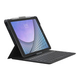 iPad 10.2" (2021 / 2020 / 2019) / Air (2019) - ZAGG Messenger Folio 2 Keyboard (Nordic) with Apple Pencil Holder - Charcoal