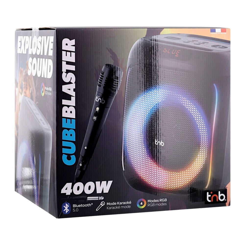 T'NB Bluetooth Speaker with LED & Microphone - 40W - Black