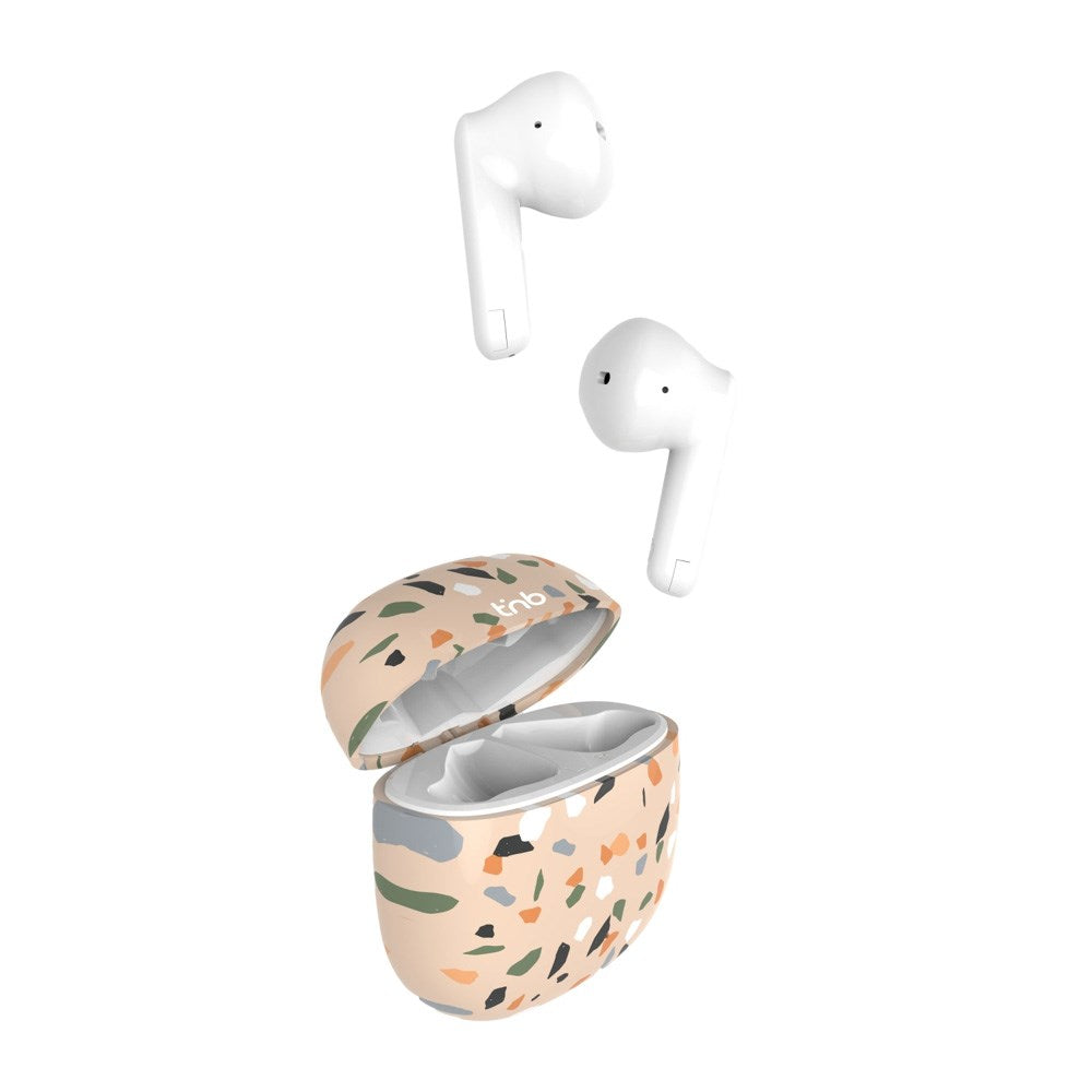 T'NB EXCLUSIV' Wireless In-Ear Headphones with Charging Case - Terrazzo