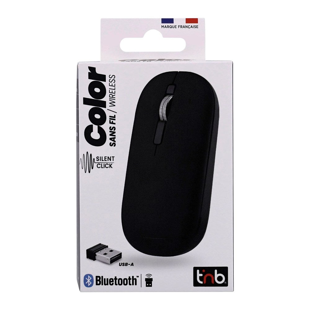 T'NB Wireless Bluetooth Mouse with Finger Strap - Black