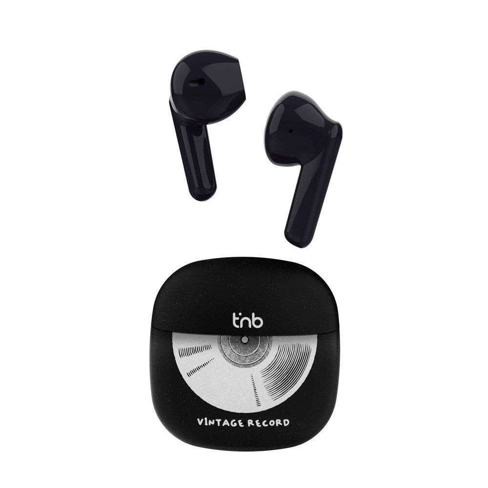 T'NB ORIGIN Wireless In-Ear Headphones with Charging Case - Vinyl Design