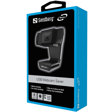 Sandberg USB Webcam 480p@30fps w. Microphone - Black