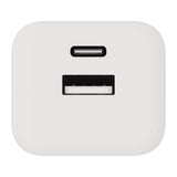 X2O 20W Wall Charger with 1x USB-A & 1x USB-C - White