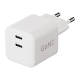 X2O 45W GaN Wall Charger with 2x USB-C - White