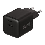 X2O 45W GaN Wall Charger with 2x USB-C - Black