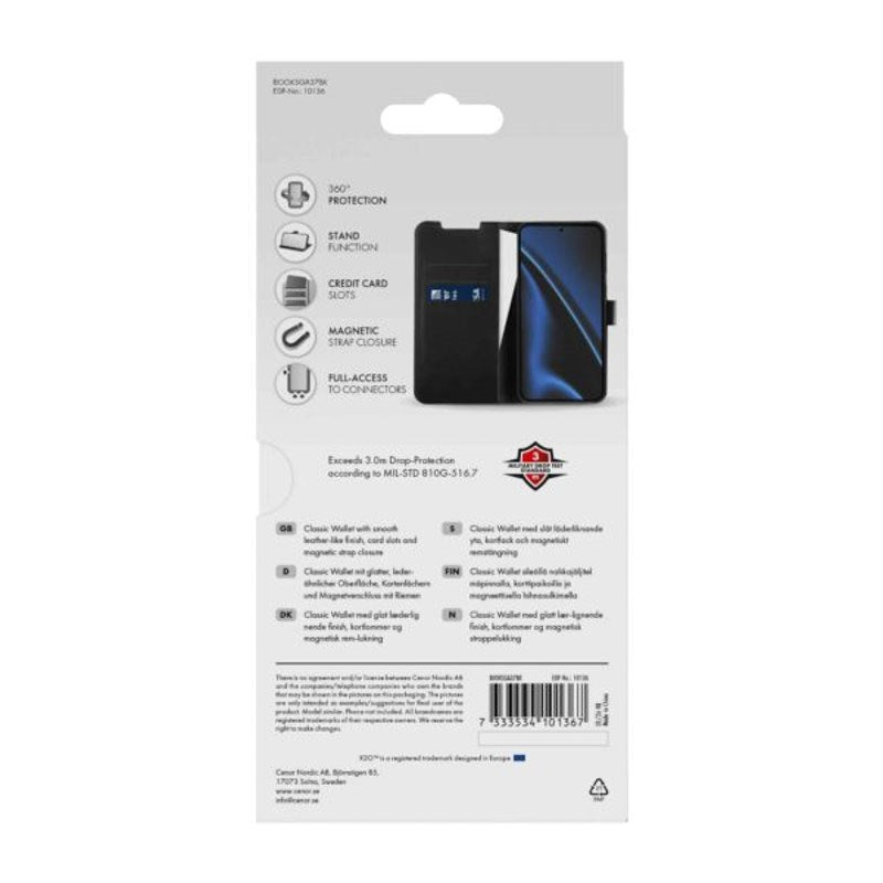 Samsung Galaxy A37 X2O Classic Wallet Flip Case - Black