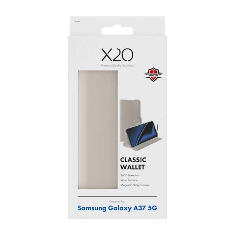 Samsung Galaxy A37 X2O Classic Wallet Flip Case - Beige