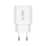 Tech-Protect 65W Wall Charger w. 1x USB-C & 1x USB-A - White
