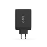 Tech-Protect 200W Wall Charger w. 3x USB-C & 1x USB-A - Black