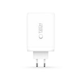 Tech-Protect 240W Wall Charger w. 3x USB-C & 1x USB-A - White