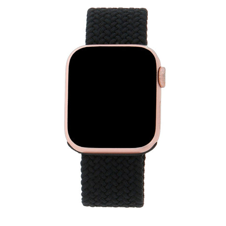 Apple Watch (42/44/SE/45/46/49mm) Elastic Fabric Smartwatch Strap - Size XS - Black