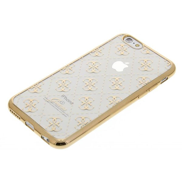 Guess iPhone 6/6s Signature Heard. Transparent TPU Case Gold