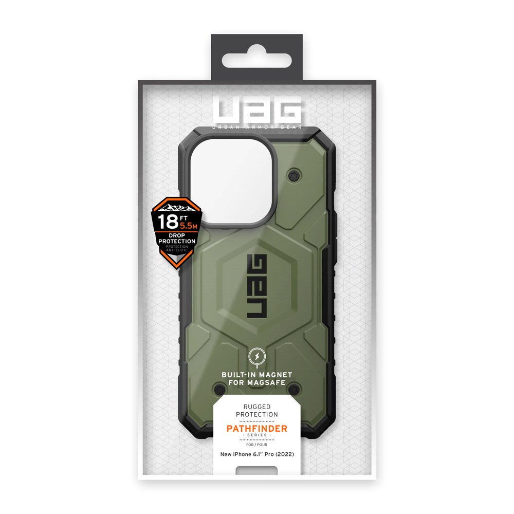 iPhone 14 Pro UAG PATHFINDER Series Case - MagSafe Compatible - Olive