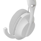 White Shark On-Ear Wireless Gaming Headphones with Microphone - White / Gray