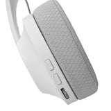 White Shark On-Ear Wireless Gaming Headphones with Microphone - White / Gray