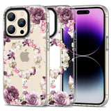 iPhone 15 Pro Tech-Protect MagMood Case  - MagSafe Compatible - Rose Floral