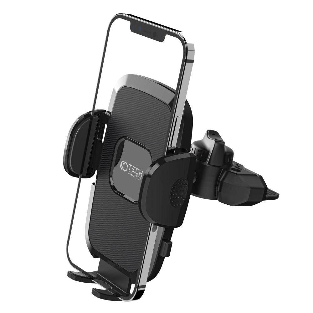 Tech-Protect Universal Phone Holder for CD-slot - Max Phone: 55 x 95mm - Black