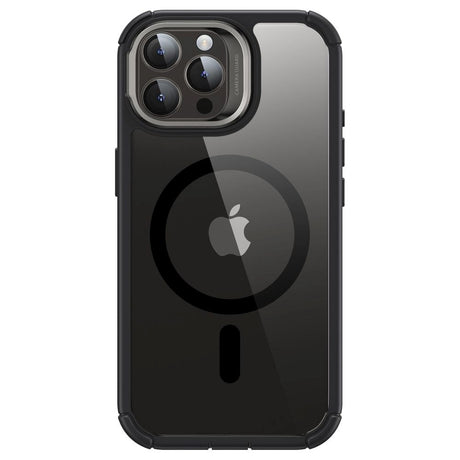 iPhone 15 Pro Max ESR Armor Tough Kickstand Halolock Case - MagSafe Compatible - Transparent / Black