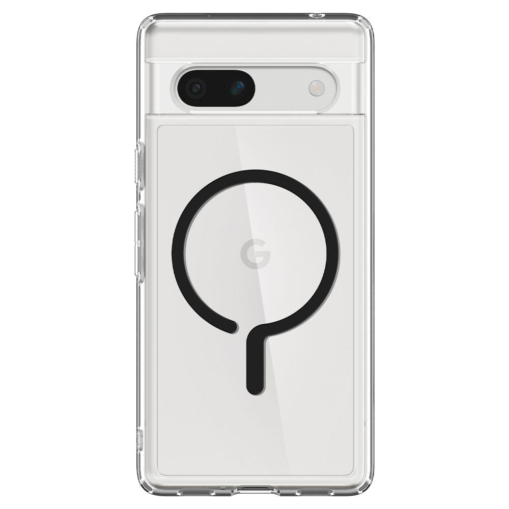 Google Pixel 7A Spigen Ultra Hybrid Case - MagSafe Compatible - Transparent / Black