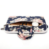 Canvaslife Briefcase Bag For MacBook / PC 13-14" - Navy Rose