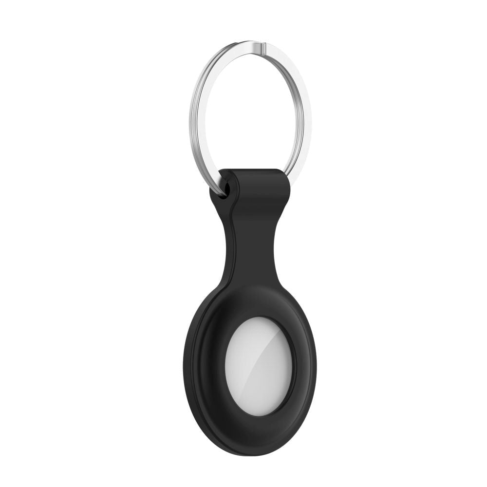 Tech-Protect Icon AirTag Silicone Case w. Keychain - Black