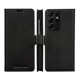 Samsung Galaxy S21 Ultra dbramante1928 Lynge Genuine Leather Magnet Case - Black