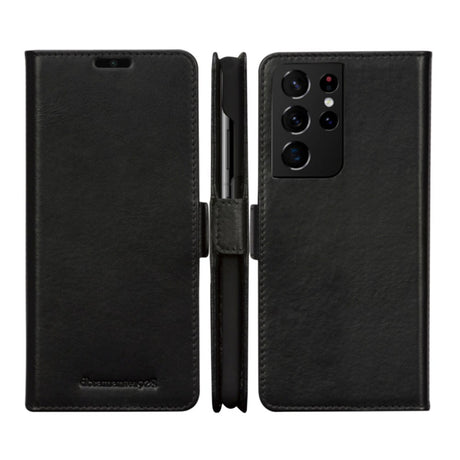 Samsung Galaxy S21 Ultra dbramante1928 Lynge Genuine Leather Magnet Case - Black