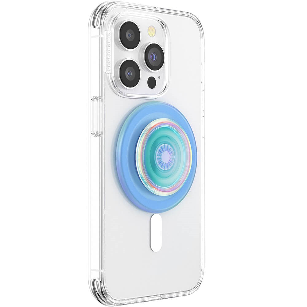 POPSOCKETS PopGrip Opalescent Blue Translucent MagSafe - Stand & Grip