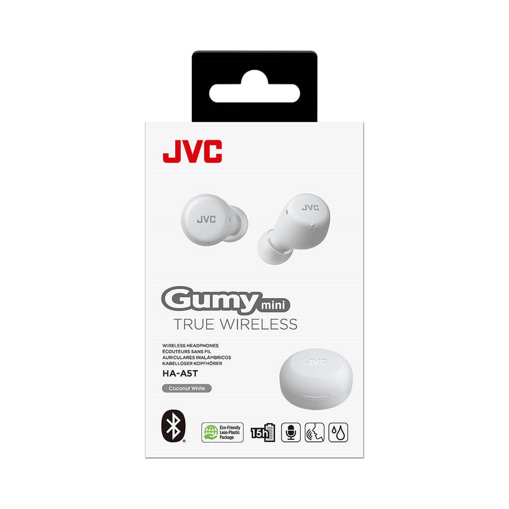 JVC Gumy Mini HA-A5T Wireless In-Ear Headphones - White