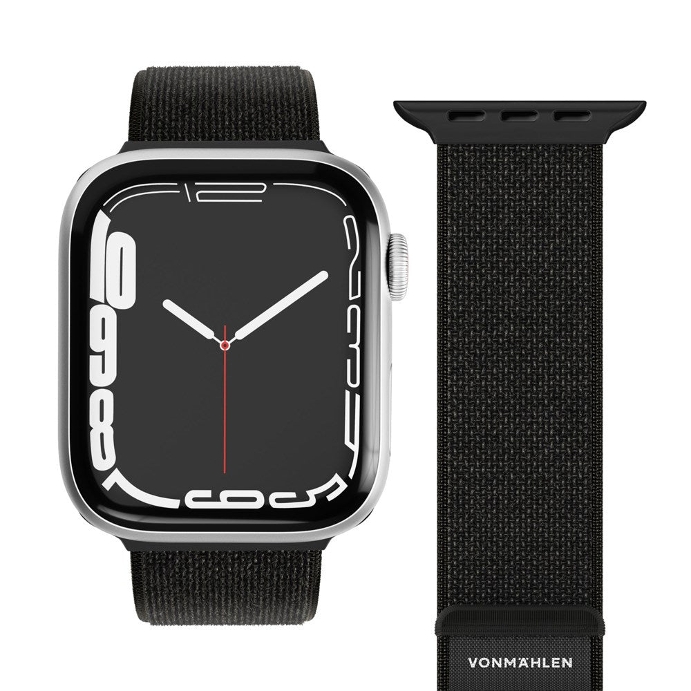 Apple Watch (38/40/SE/41/42mm) Vonmählen Fitness Loop 2 Nylon Strap - Black