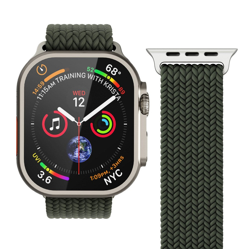 Vonmählen Apple Watch (38/40/SE/41/42mm) Woven Loop Nylon Watch Strap - Olive